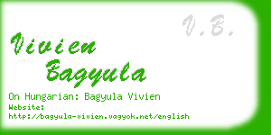 vivien bagyula business card